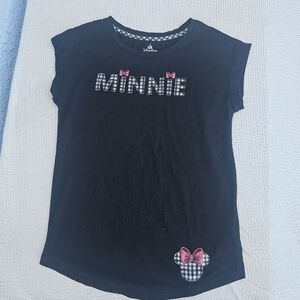 DISNEY PARKS Minnie Mouse Short Sleeve T-shirt Black, Red, and White size small